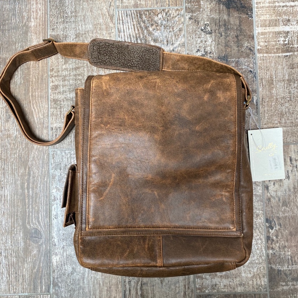 Scully’s Leather computer bag